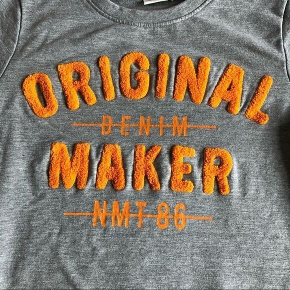 NWOT Name It Cotton Gray sweatshirt - Picture 3 of 8